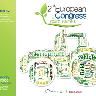 European Congress of Young Farmers Sponsored by Case IH and Steyr Logo