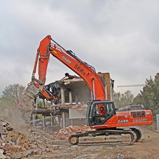 Case CX Excavators in demolition guise