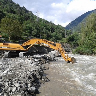 Case CX370C Crawler Excavator repairing river banks in Europe