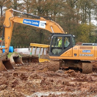 Case CX210C crawler excavator at Morris-Leslie