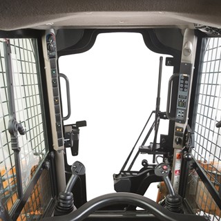 Excellent Visibility from Case Skid Steer Loaders Compact Track Loaders Cabins