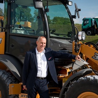 Andy Blandford, Case vice president for construction equipment in EMEA with the New Case F Series Compact Wheel Loaders