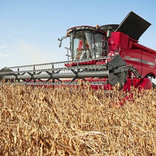 Case IH Axial-Flow Combine Harvester 7240 delivers convincing performance threshing soya