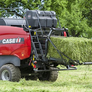 Case IH LB434 large baler equipped with a Liquid Adaptive Supply System