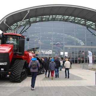 Case IH Qauadtrac outside at the Agrotech show