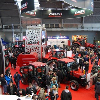 Case IH stand at the Agrotech show