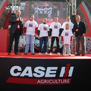 The Case IH team at the Agrotech show