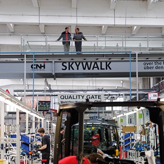 The Skywalk in the St. Valentin plant