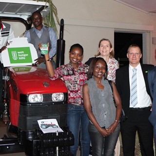 The tractor provided to Kenya as part of the Welthungferhilfe programme