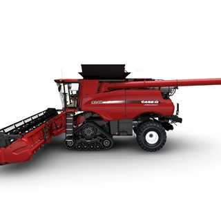 Axial Flow Combines feature suspended tracks with four idlers for a stable ride