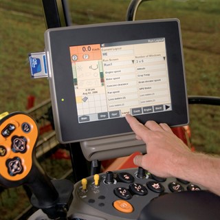 AFS Precision Farming, in-cab monitor on the Axial Flow combines