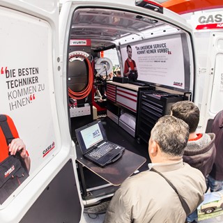 Case IH well equipped service vans to provide an even higher level of support to customers