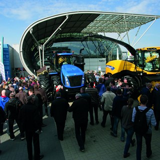 New Holland outside display at the Agrotech show