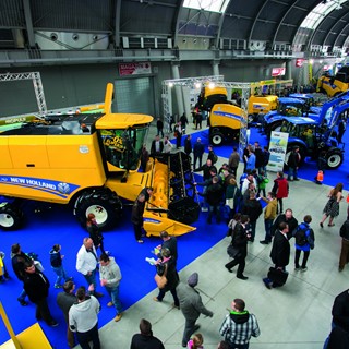New Holland stand at the Agrotech show