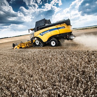 New Holland CX8.85 Elevation Combine Harvester in the Field