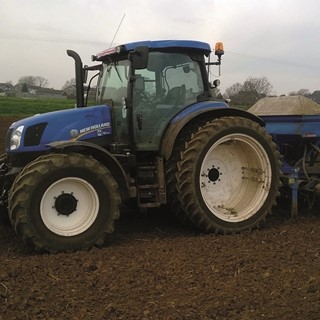 New Holland T6.150 Electro Command at work in a farm near Northampton