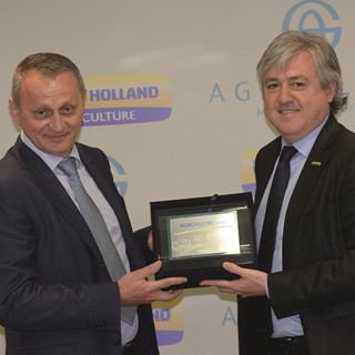 Carlo Lambro Brand president New Holland Agriculture Bozidar Kostic, General Director of Agroglobe