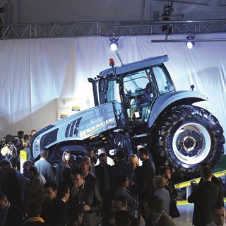 New Holland T8 Tractor at the new modern showroom of Agroglobe in Serbia