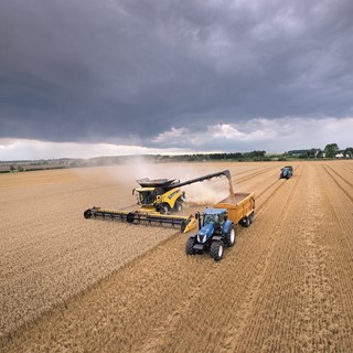 New Holland has reclaimed the GUINNESS WORLD RECORDS™ title for most wheat harvested with the CR10.90 combine