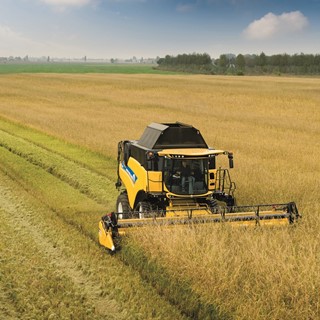 New Holland New CR8.80 Combine in the field
