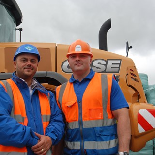 From left to right: Phil Lord, operations director and site manager, Craig Jones, Impetus Waste