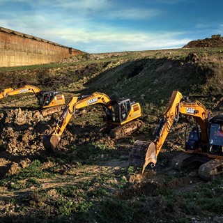CASE Construction Equipment New CX108D, CX160D, and CX130D crawler excavators