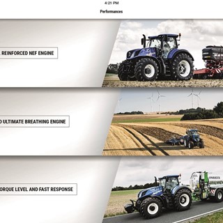New Holland T7 Heavy Duty  Range and On board 360 Apps