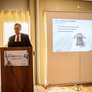 Matthew Foster, Vice President and General Manager Case IH for EMEA region, during the 6th Africa Sugar Conference