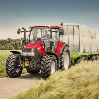 Case IH Luxxum Tractor on the Road