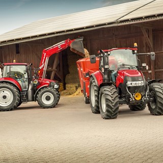 Case IH Luxxum Tractors working together in the farm