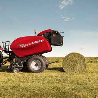 Case IH RB Fixed Chamber Round Baler 545 in the Field