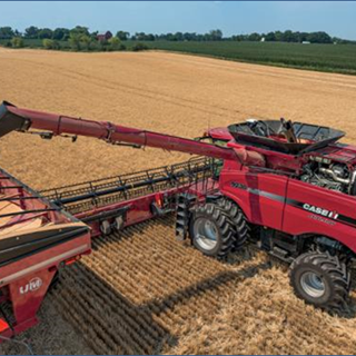 Case IH Axial-Flow 230 series combines boast larger grain tanks and faster unloading speeds.