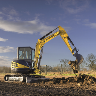 New Holland will also remind visitors of its new line of compact construction equipment