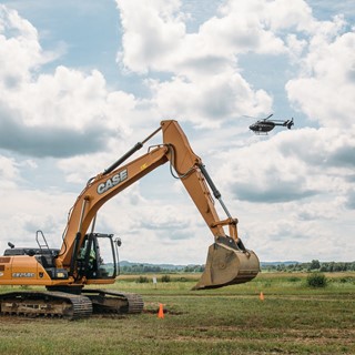 Miller-Bradford and CASE provided skid steers, excavators and compact excavators, as well as training support