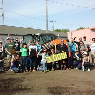 CASE donated a skid steer to the 8th Annual Victory Garden Blitz, located in the Greater Milwaukee area