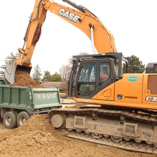 Rafat General Contracting has relied on the CX470C excavator in its heavy excavation applications.