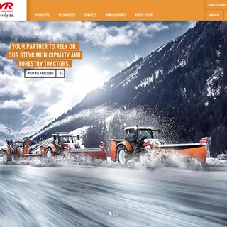 New STEYR Website- Your Partner to Rely on Our STEYR Municipality and Forestry Tractors