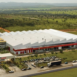 Aerial exterior of Sete Lagoas engine plant