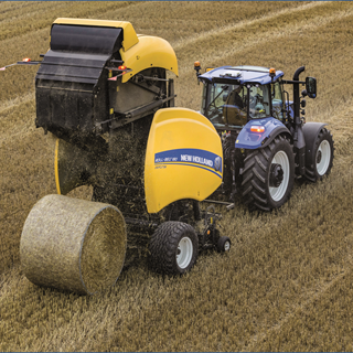 The IntelliBale™ system automates the tractor and baling control functions