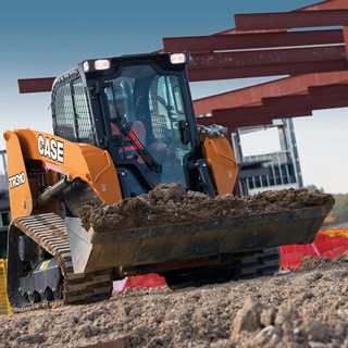CASE Construction TR310 compact track loader in the new Case livery