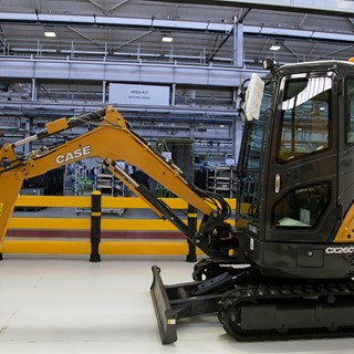 The construction of the new range mini-excavators at the San Maura Manufacturing Plant