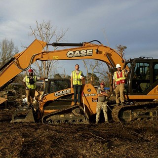 CASE dealer JWH Equipment supplied an excavator and compact track loader for Team Rubicon’s Operation Iron Bird