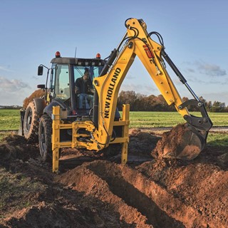 The latest New Holland Construction backhoe loader was unveiled at SIMA 2017