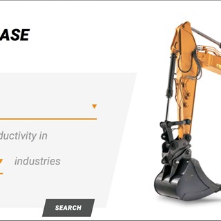 The product configurator lets customers explore all options available on equipment and request a quote.