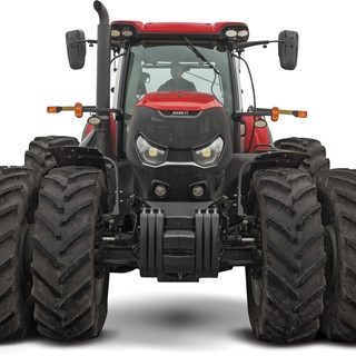 Case IH Optum tractor on duals
