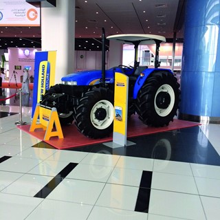 A tractor from the TD range at the Global Forum for Innovations in Agriculture in Abu Dhabi