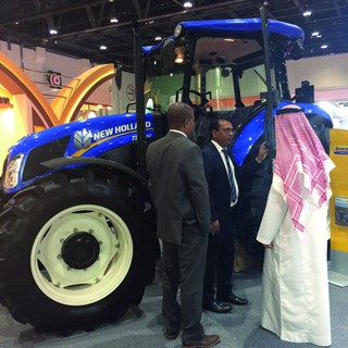 A tractor from the TD range at the Global Forum for Innovations in Agriculture in Abu Dhabi