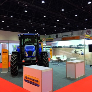 A Tractor from the TD range on the stand at theGlobal Forum for Innovations in Agriculture in Abu Dhabi