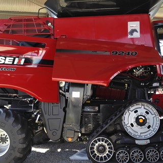 Case IH Axial-Flow Combine at the NAMPO Show 2017
