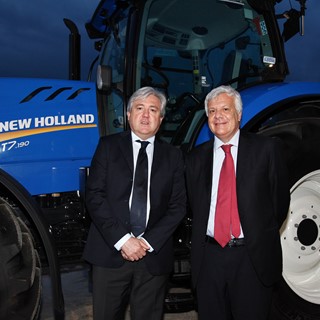 Carlo Lambro Brand President New Holland Agriculture (left) with Gian Luca Galletti, Italian Minister of the Environment